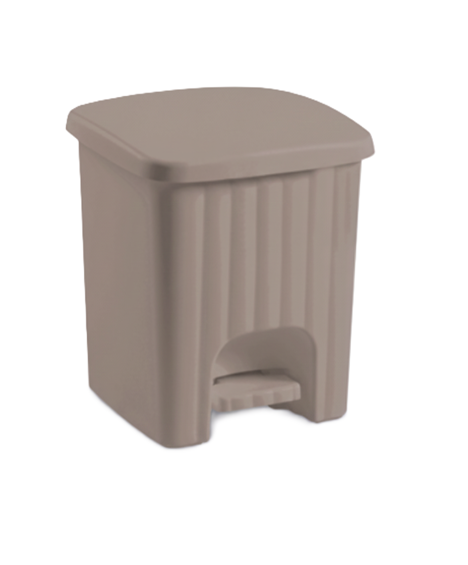 פח אשפה Pedalina - מגוון צבעים-פח לשירותים-Stefanplast-חום בהיר-סופר הום