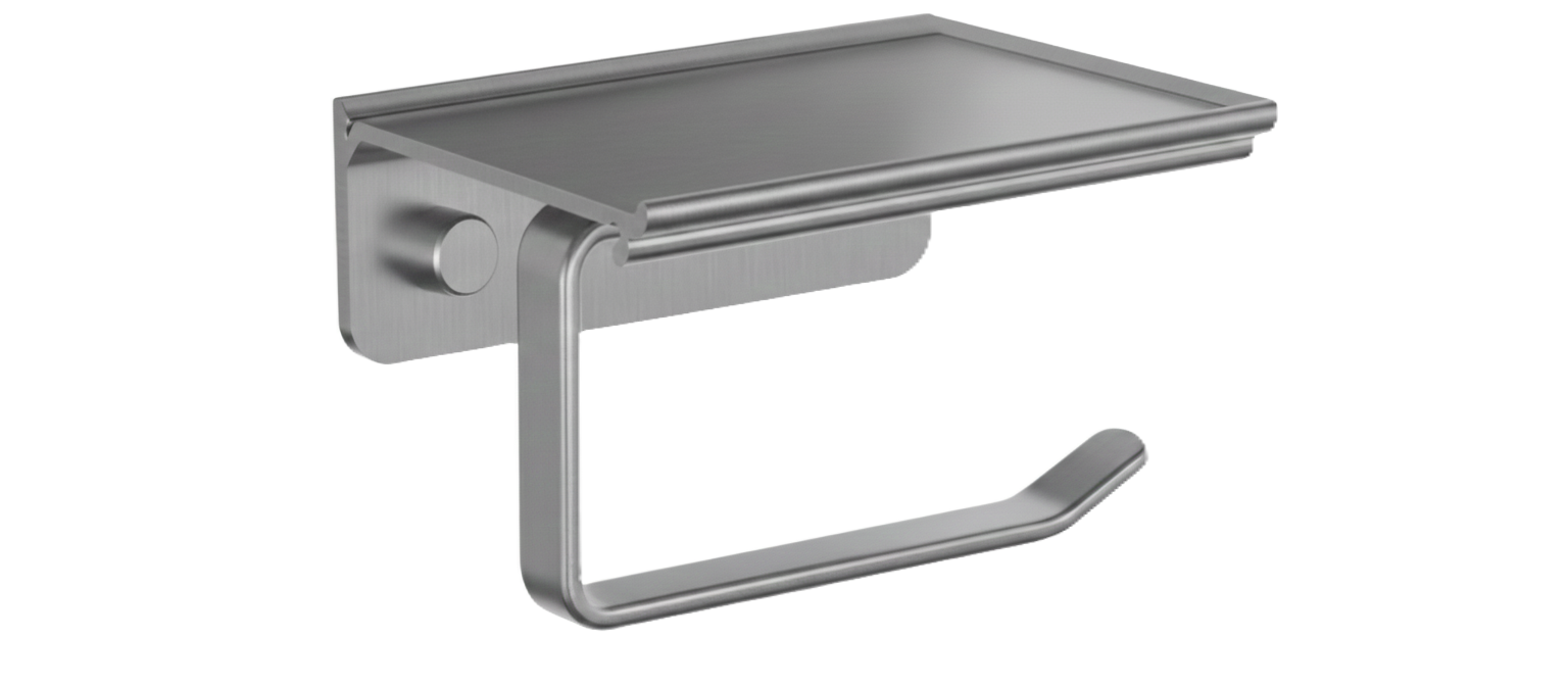 מתקן נייר טואלט עם מדף-מתקן נייר טואלט לקיר-Goccia-סופר הום