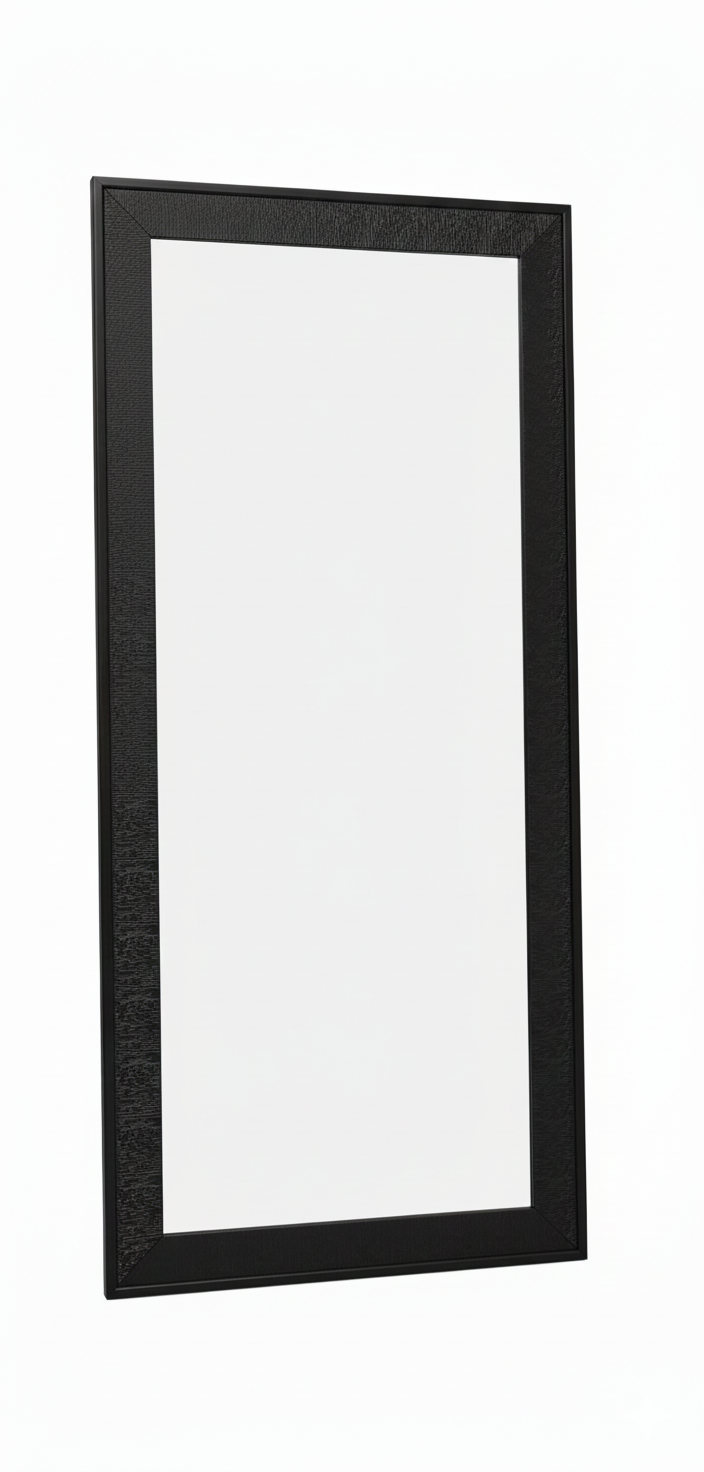 מראה עם מסגרת שחורה מעוטרת 120/50-האומנים-סופר הום