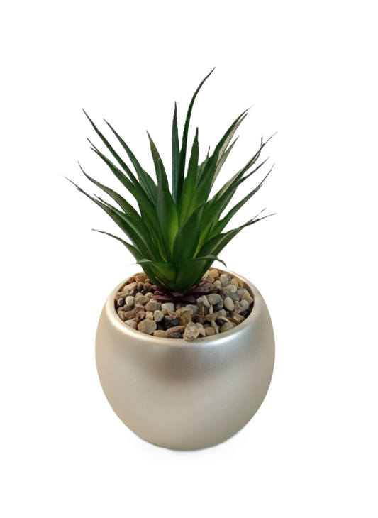 עציץ חלק מטאלי-SUPERHOME סופרהום-סופר הום