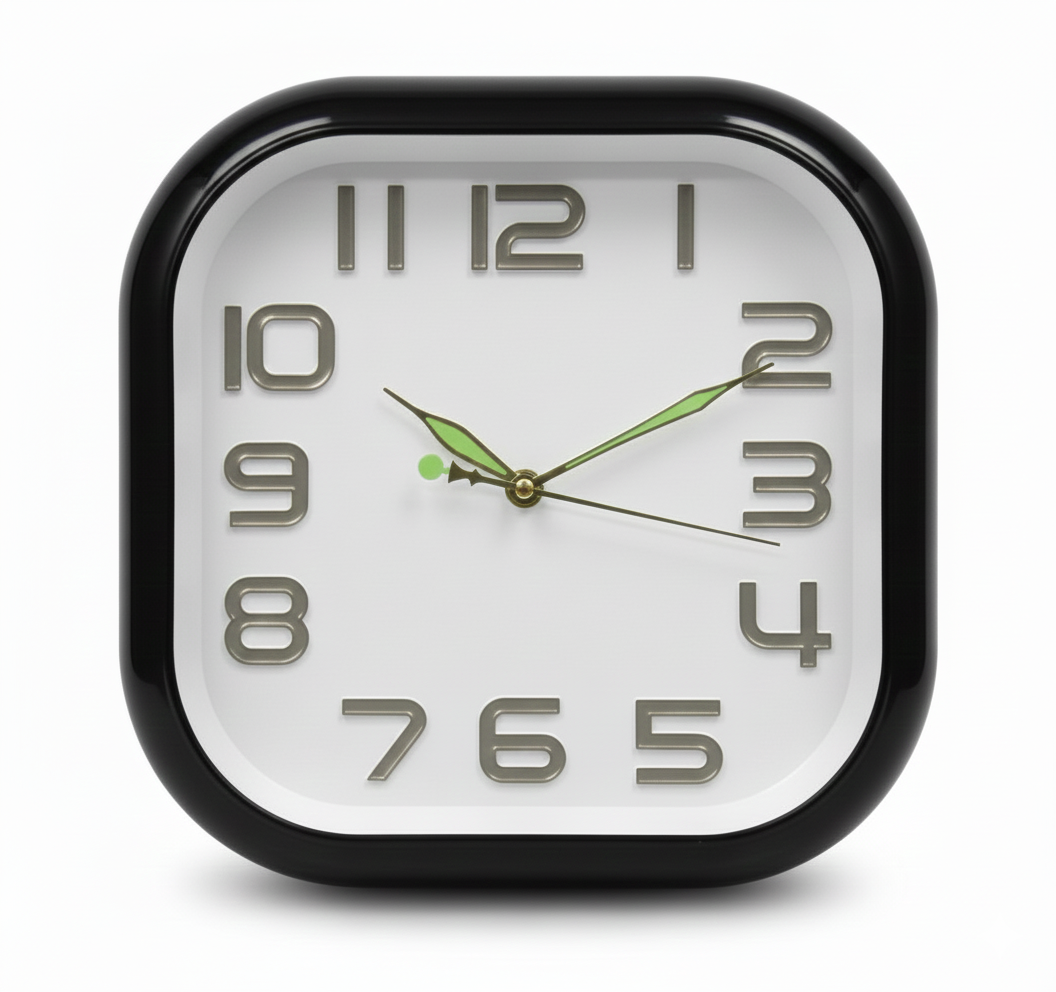 שעון קיר קלאסי פלסטיק 29 ס"מ - מגוון צבעים-שעון קיר-ס.ז. מחנה יהודה-סופר הום