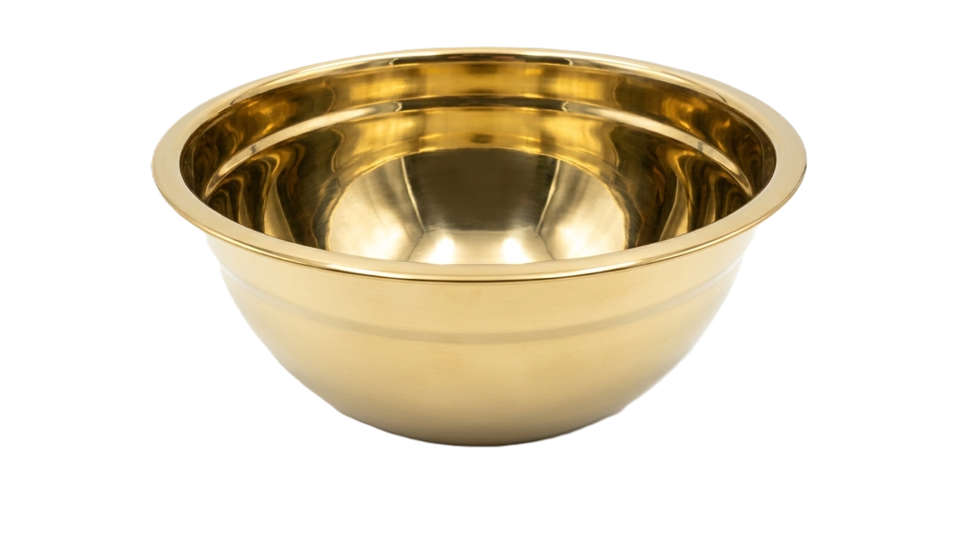 קערת נירוסטה דגם Premium Gold Bowls - מגוון מידות-קערות נירוסטה-אידיאלי לבית-28×13 ס"מ - ID931-סופר הום