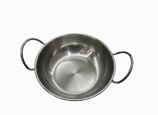 קערת הגשה מנירוסטה עם ידיות 19 ס"מ-קערות מתכת-SUPERHOME סופרהום-סופר הום