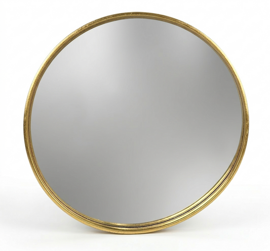 מראה עגולה מסגרת זהב 70 ס''מ - מגוון דגמים-א. לויזון-זהב-סופר הום