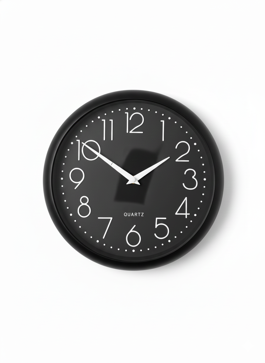 שעון קיר מעוצב - מגוון דוגמאות-שעון קיר-האומנים-שעון קיר עגול קלאסי גודל 30 ס"מ-סופר הום