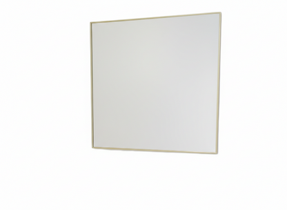 מראה מרובעת מסגרת מתכת שחור/זהב - מגוון גדלים-SUPERHOME סופרהום-מסגרת זהב-60x60 ס"מ-סופר הום