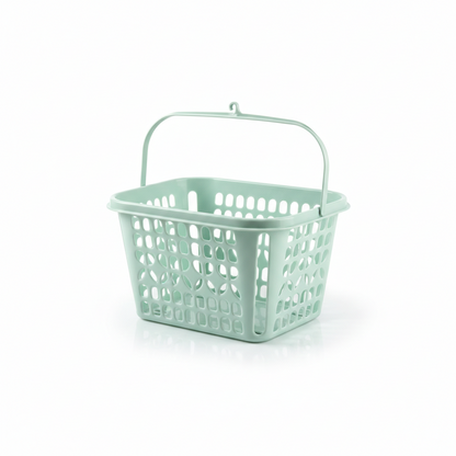 סלסלה לאטבי כביסה - מגוון צבעים-סלסלה-Plasticforte-ירוק-סופר הום