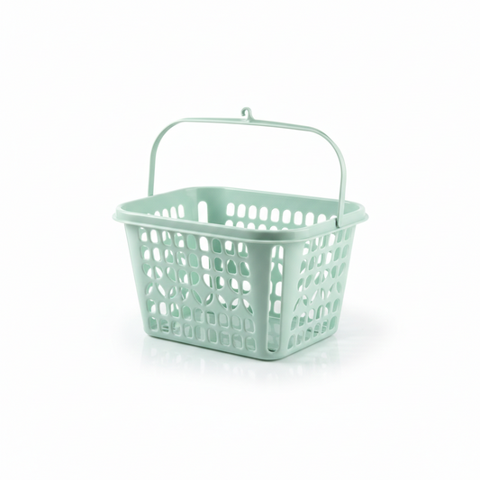 סלסלה לאטבי כביסה - מגוון צבעים-סלסלה-Plasticforte-ירוק-סופר הום