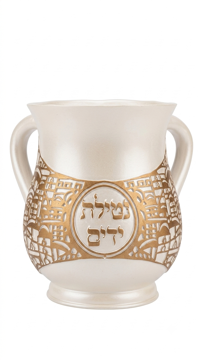 נטלת פולירזין עם עיטורי זהב-נטלה פולירזין-אבי מתנות-סופר הום