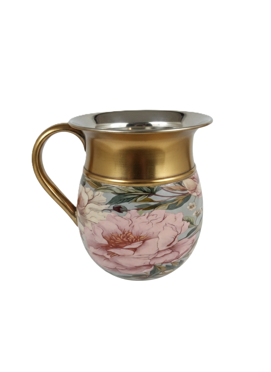 נטלה אלומיניום מעוצבת - מגוון דוגמאות-נטלה אלומיניום-GOLYAN-פרחים ורוד וירוק-סופר הום