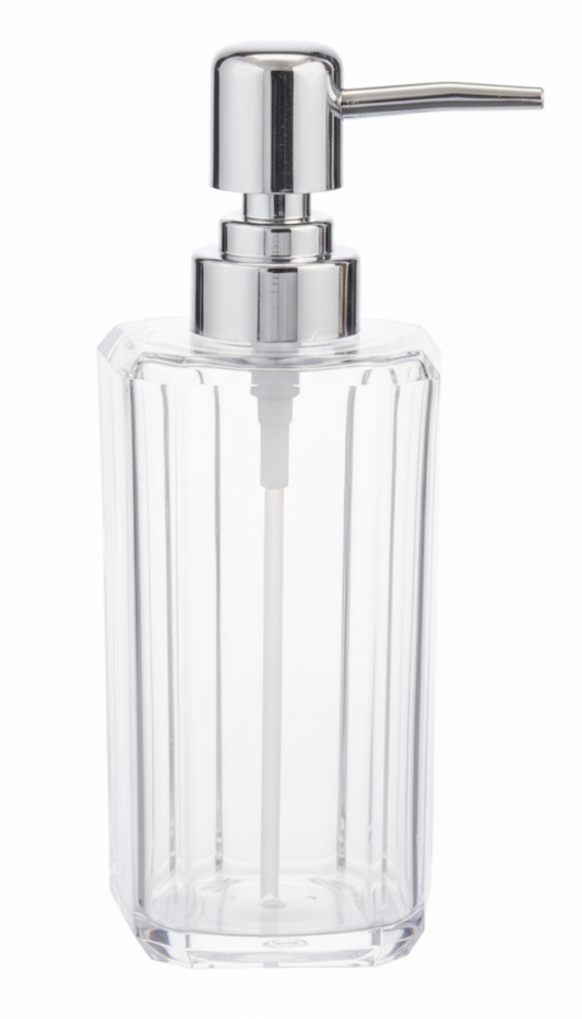 דיספנסר שקוף לסבון נוזלי 200 מ''ל-דיספנסר לסבון-SUPERHOME סופרהום-סופר הום