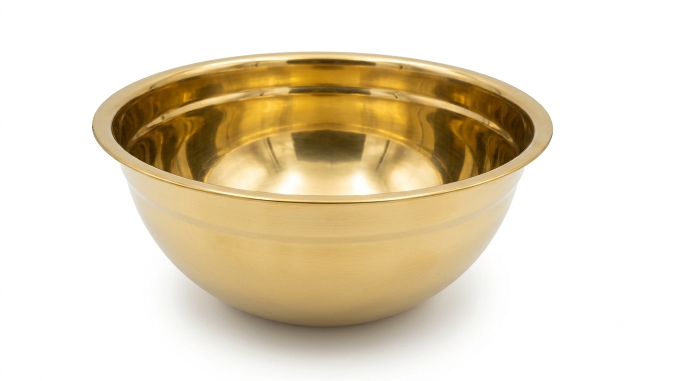 קערת נירוסטה דגם Premium Gold Bowls - מגוון מידות-קערות נירוסטה-אידיאלי לבית-20×9.2 ס"מ - ID927-סופר הום