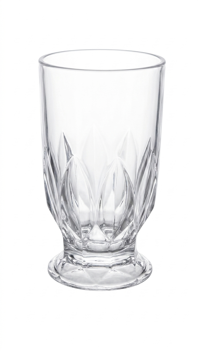 כוס לשתייה קרה - דגם יהלום-כוסות זכוכית-סופר הום-סופר הום