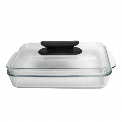 תבנית זכוכית לתנור כולל מכסה עם ידית-תבניות זכוכית-Fresco-סופר הום