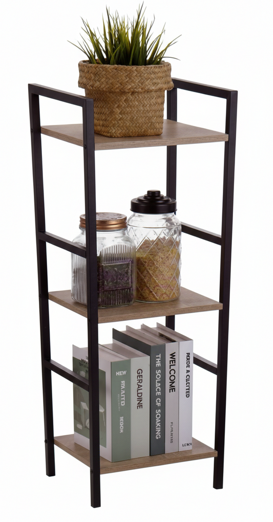 אירגונית צרה מעץ ומתכת - מגוון גדלים-ארגונית-Idealy-29.1X23.5X80 ס״מ-סופר הום