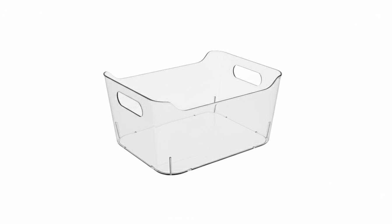 ארגונית שקופה לאחסון עם ידיות - מגוון גדלים-ארגונית אקריל-La kitchenette-3 ליטר-סופר הום