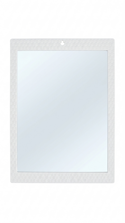 מראה מלבנית מסגרת סרוגה לבנה-דיקלית-סופר הום