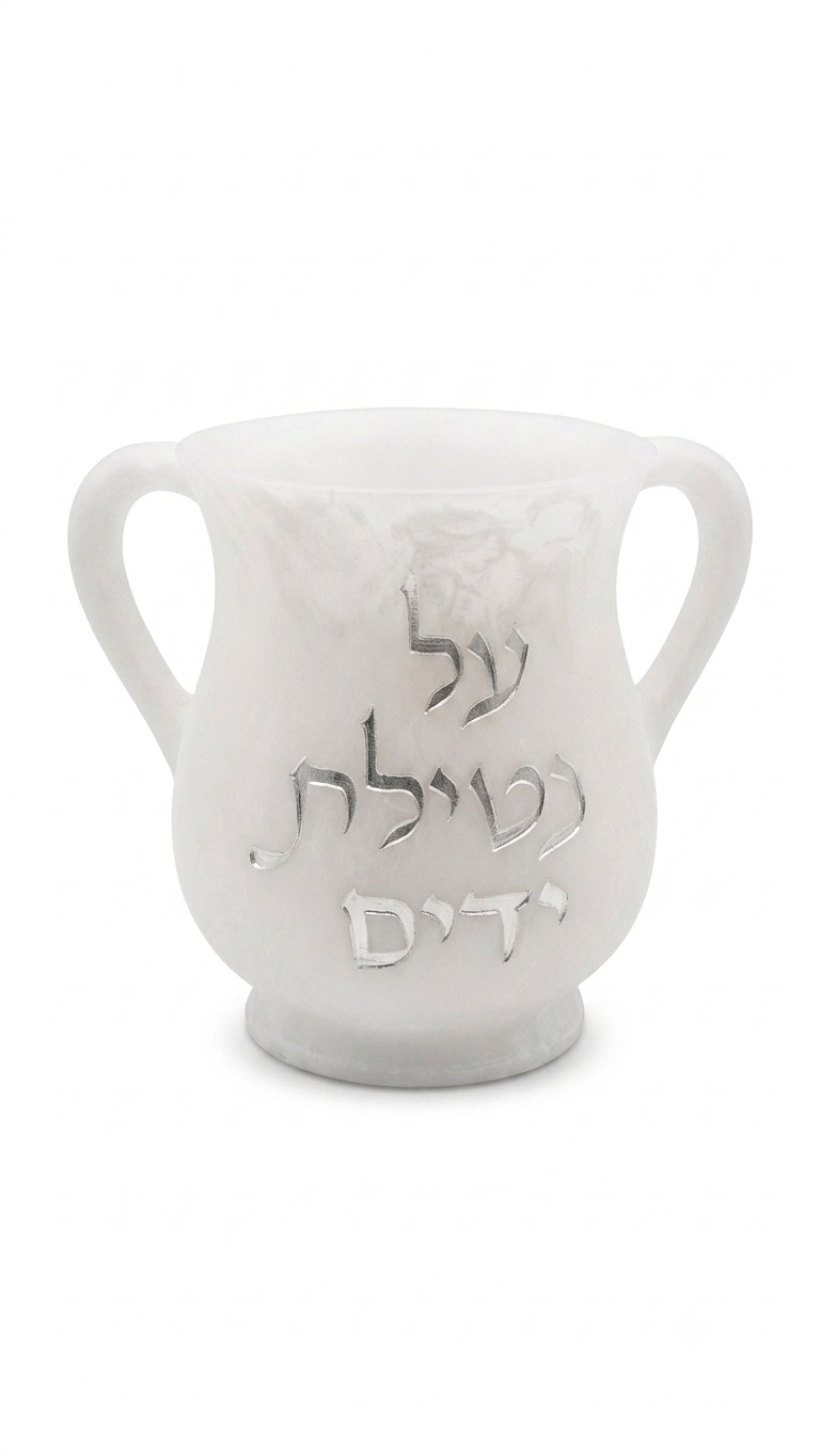 נטלה פולירזין לבנה כיתוב זהב/כסף-נטלה פולירזין-אבי מתנות-כסף-סופר הום