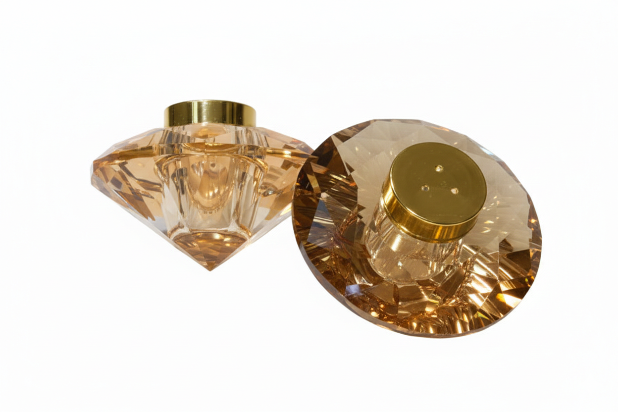 זוג מלחיות קריסטל AMBER-מלחייה סגורה-GOLYAN-סופר הום