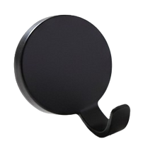 טען תמונה לצפייה בגלריה, קולב הדבקה עגול שחור - 4 יחידות-מתלים למטבח-SUPERHOME סופרהום-שחור-עגול-סופר הום
