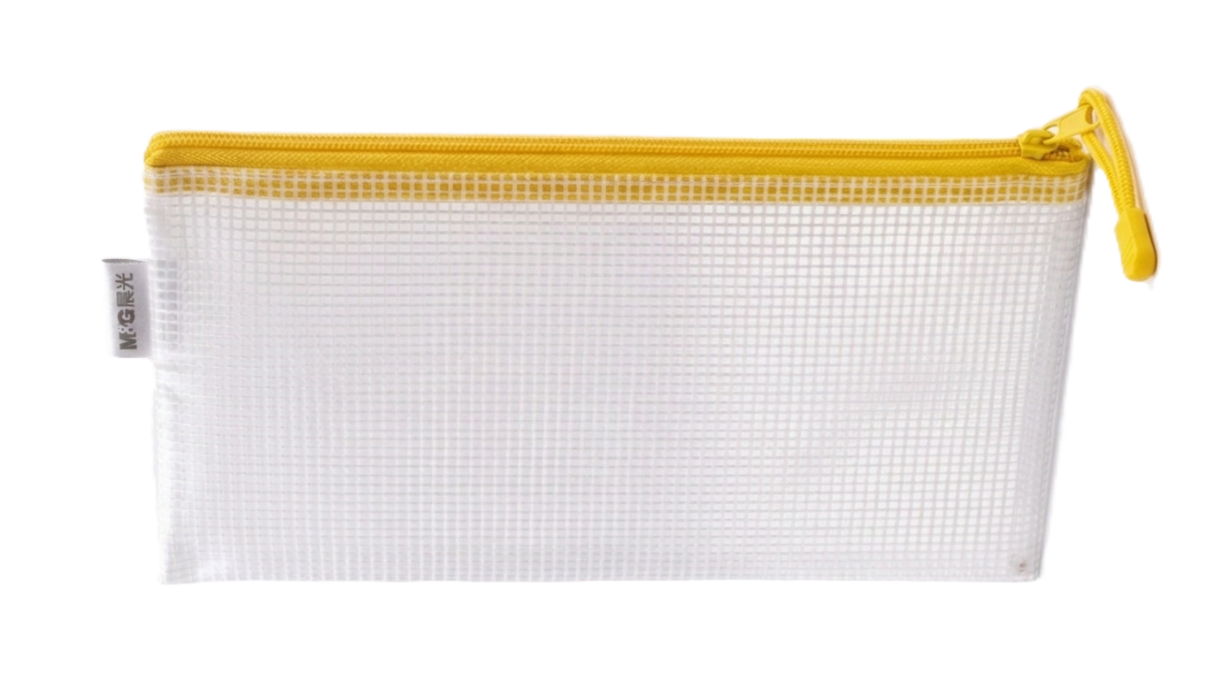 קלמר PVC עם רוכסן - מגוון צבעים-מכשירי כתיבה-סופר הום-צהוב-סופר הום