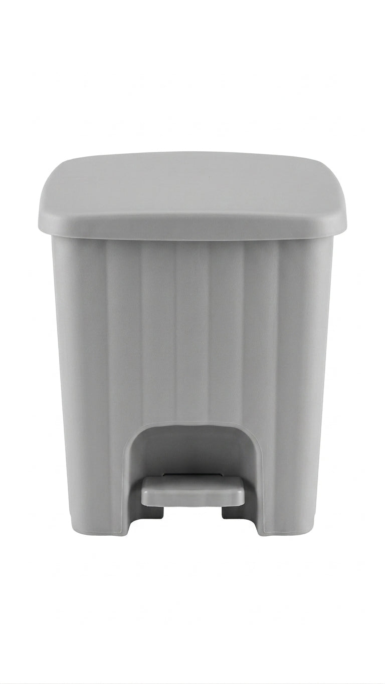 פח פדל 4.5 ליטר אפור מרגריטה-פח לשירותים-Stefanplast-סופר הום