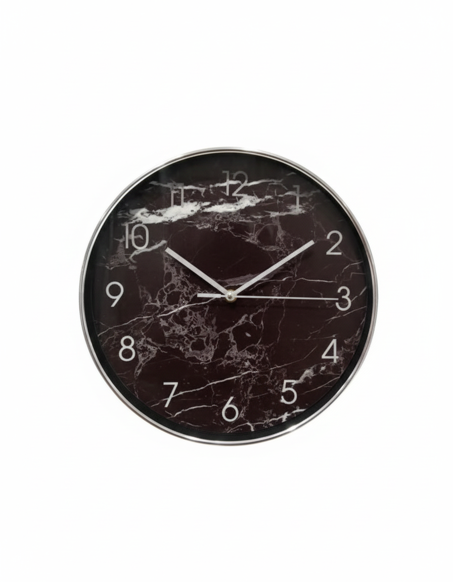 שעון קיר מעוצב - מגוון דוגמאות-שעון קיר-האומנים-שעון קיר מעוצב נוסח שיש 29 ס"מ-סופר הום