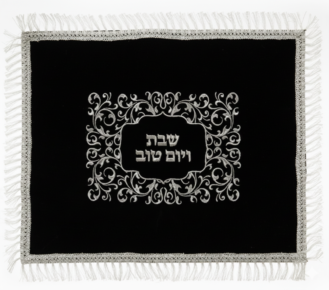 כיסוי חלה מהודר קטיפה - שבת ויום טוב