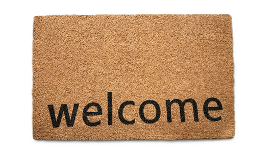 שטיח רגליים - דגם מדוגם-שטיח בד-דיקלית-WELCOME-סופר הום