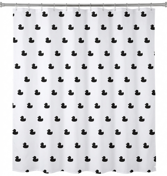 וילון - פס סאטן / אושן-וילון אמבטיה-דיקלית-ברווז-סופר הום