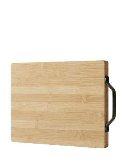 קרש חיתוך במבוק עם ידית מתכת - מגוון גדלים-קרש חיתוך-SUPERHOME סופרהום-30*20*1.7 ס"מ-סופר הום