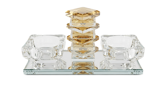 מלחייה קריסטל - כסף/זהב-מלחייה פתוחה-GIFTSHOP-מוזהב-סופר הום