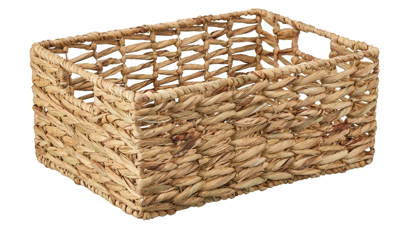 סלסלת קש מרובעת במבחר גדלים-סלסלה-KashGan-19×30×40 ס"מ-סופר הום