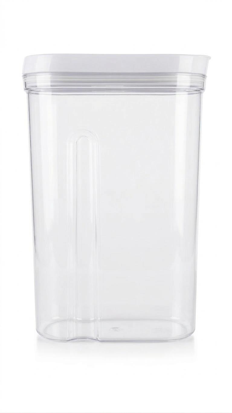 מיכל אחסון 4 ליטר - דגם CLEAR-קופסאות מטבח פלסטיק-ItalPlast-סופר הום