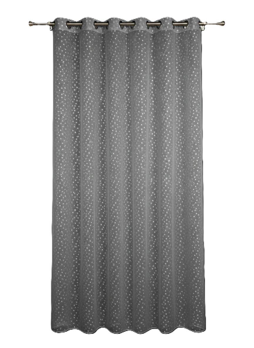 וילון קרמן – דמוי פשתן - מגוון צבעים-וילון בד-ASHRAM-אפור-סופר הום