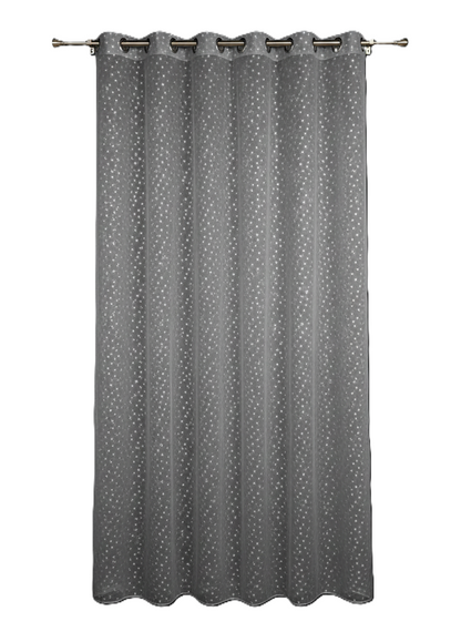 וילון קרמן – דמוי פשתן - מגוון צבעים-וילון בד-ASHRAM-אפור-סופר הום