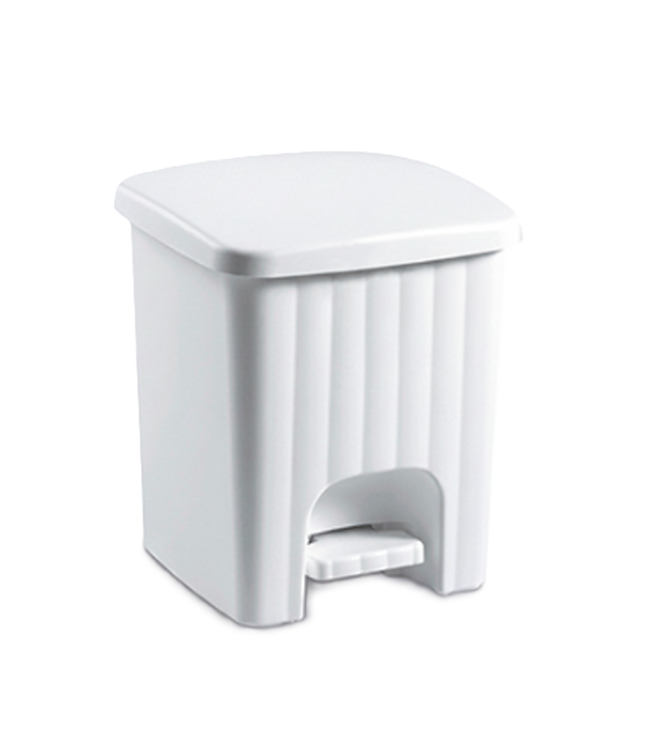 פח אשפה Pedalina - מגוון צבעים-פח לשירותים-Stefanplast-לבן-סופר הום