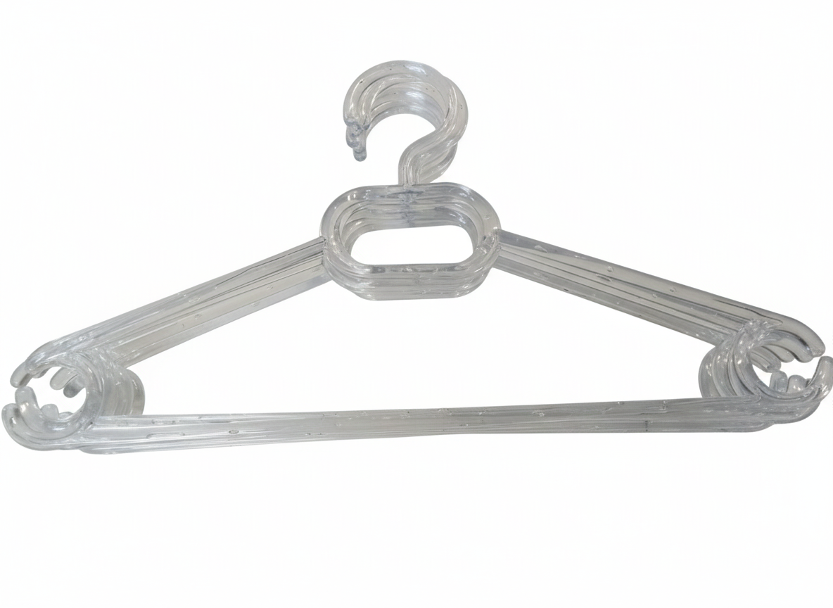 סט 6 קולבים פלסטיק שקוף-קולב-SUPERHOME סופרהום-סופר הום