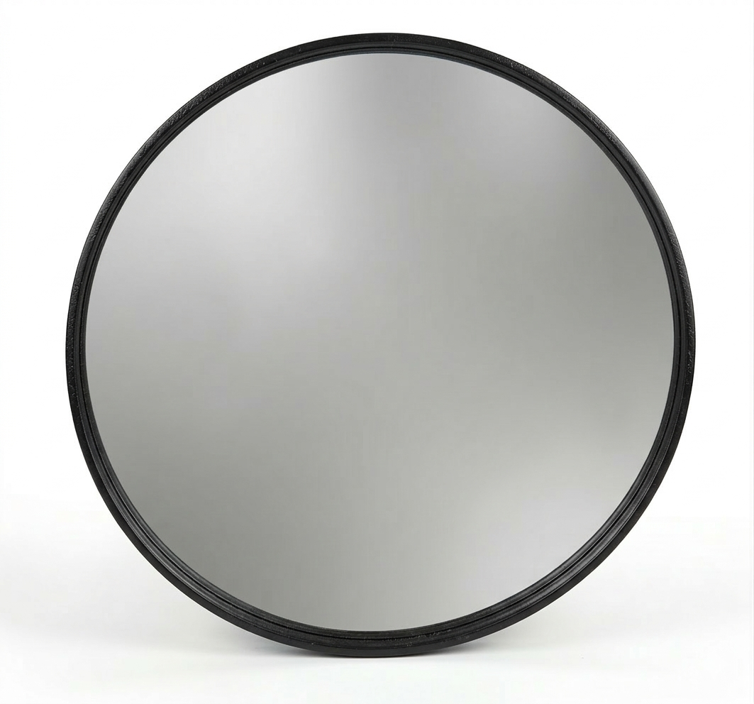 מראה עגולה מסגרת זהב 70 ס''מ - מגוון דגמים-א. לויזון-שחור-סופר הום