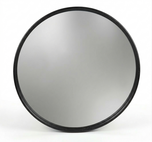 מראה עגולה מסגרת זהב 70 ס''מ - מגוון דגמים-א. לויזון-שחור-סופר הום