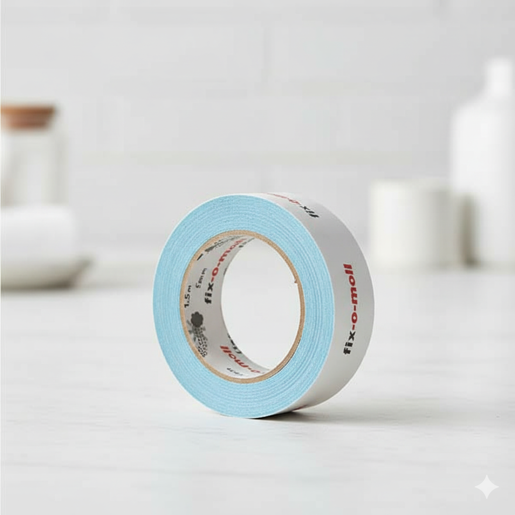 סרט התקנה דו-צדדי למראות | אורך 1.5 מ' | רוחב 19 מ"מ-דבק-fix-o-moll-סופר הום