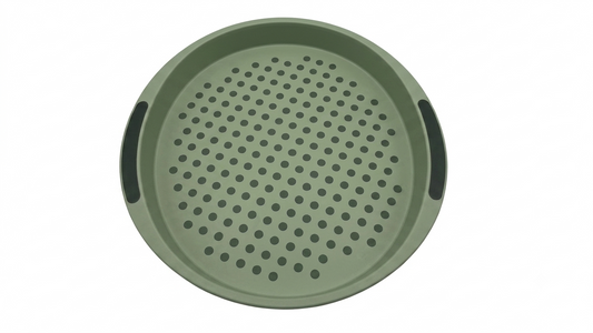 מגש 40*40 ס"מ פלסטיק - GREEN SAGE-מגש עגול-סופר הום-סופר הום