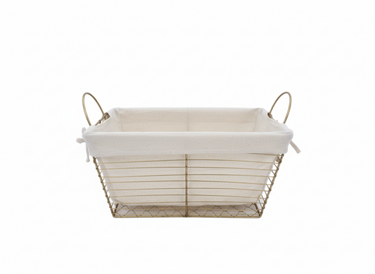 סלסלת מתכת מרופדת-סלסלה מעוצבת-SUPERHOME סופרהום-סופר הום