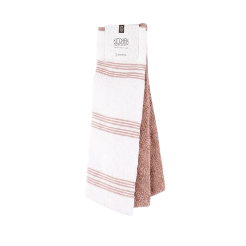 מארז 3 מגבות מטבח 100% כותנה-מגבות מטבח-Vardinon ורדינון-ורוד-סופר הום