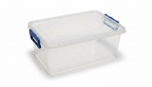 מכל אחסון מלבני עם מכסה ננעל - 8 ליטר-קופסא-ItalPlast-סופר הום