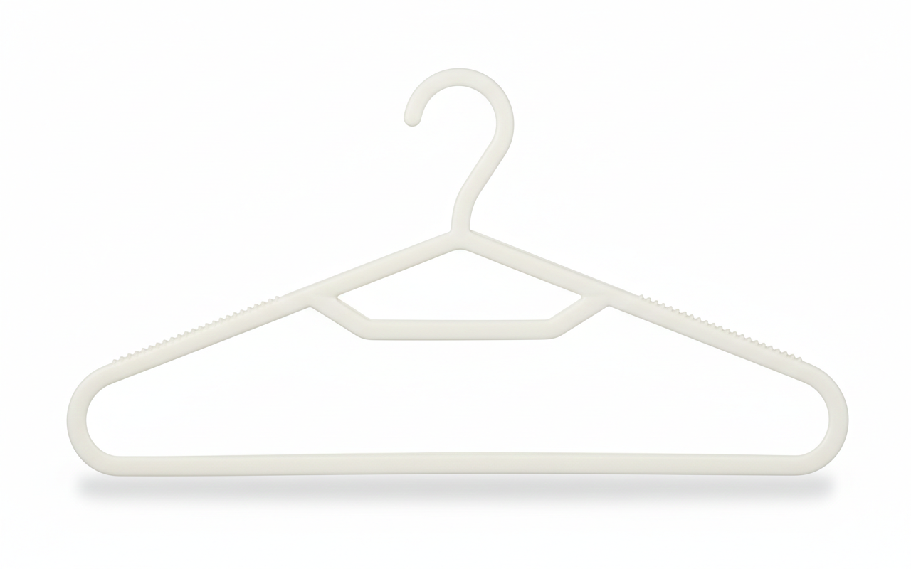 מארז 10 קולבי פלסטיק 40 ס"מ שחור/לבן-קולב-Cobra-לבן-סופר הום