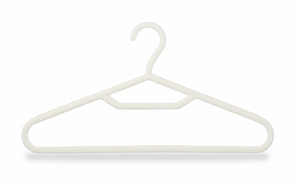 מארז 10 קולבי פלסטיק 40 ס"מ שחור/לבן-קולב-Cobra-לבן-סופר הום