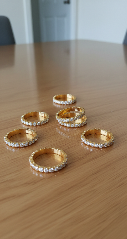 סט 6 חבקים למפיות זהב-חבקים למפיות-Novell-סופר הום