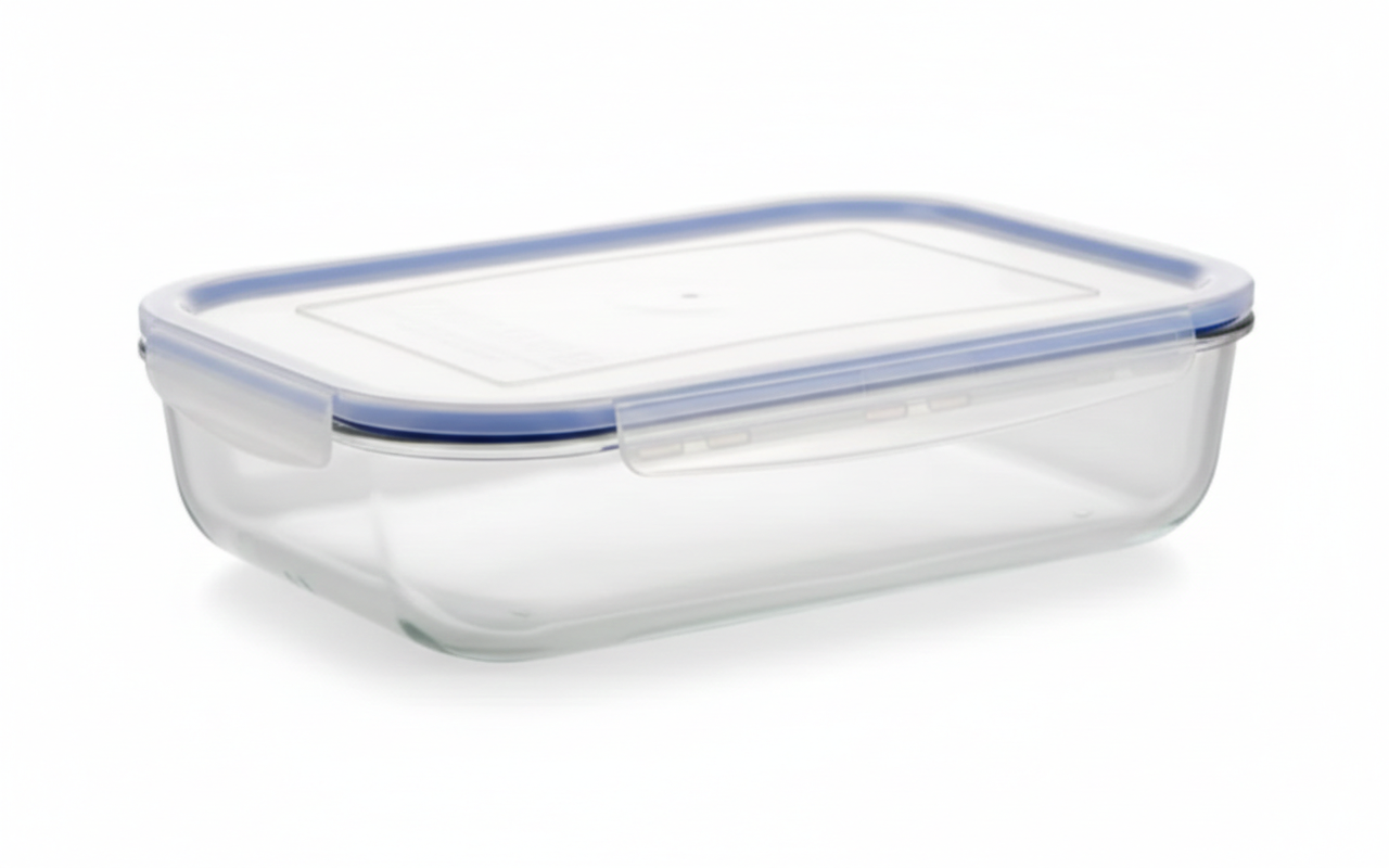 קופסת אחסון זכוכית 3.4 ליטר-תבניות זכוכית-Naaman נעמן-סופר הום