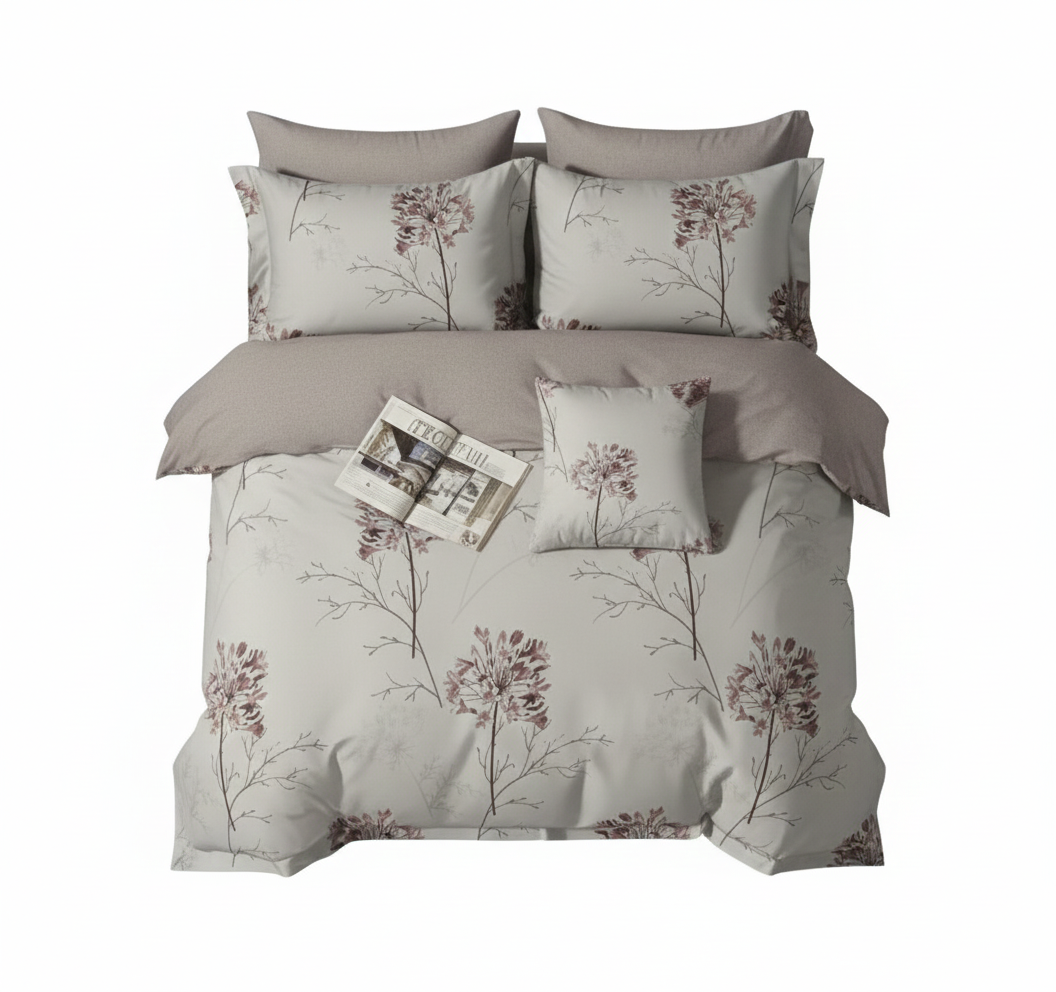 סט מצעים יחיד - דגם פרחוני/מלכותי-סט יחיד-EMILY-פרחוני-סופר הום